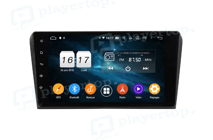 autoradio 2 DIN GPS Android 8.1